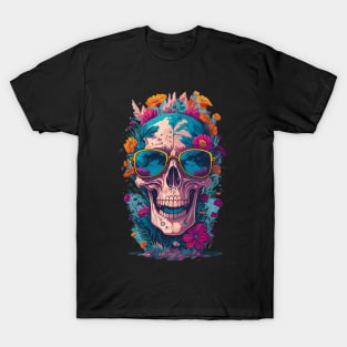 flower skull T-Shirt